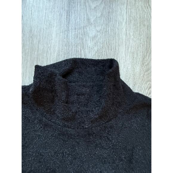 Chico's Mock Neck Black Sweater, long sleeve, Size 1, super soft - Picture 4 of 5